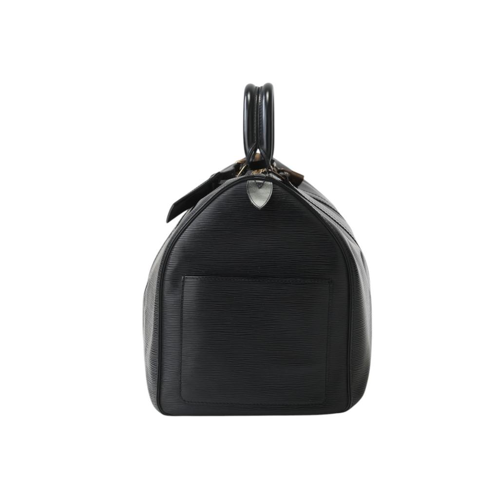 LOUIS VUITTON Epi Kiepol 50 Boston bag Epi Leather black unisex M42962 Used