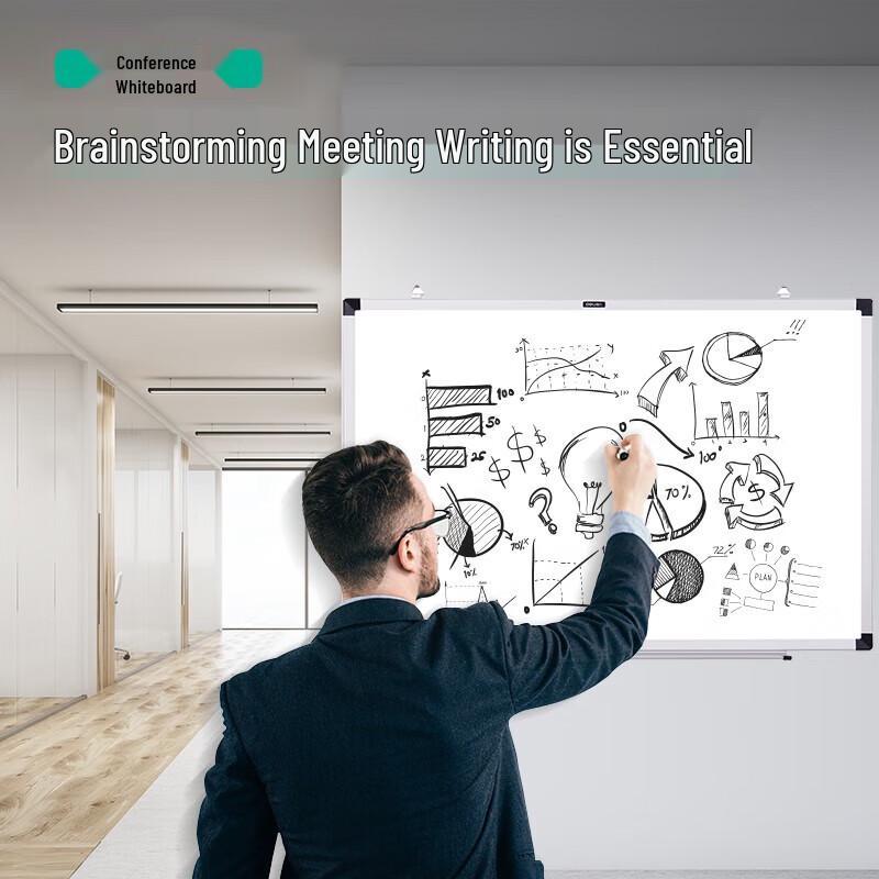 Deli 150x90cm Magnetic Wall-Mounted Whiteboard