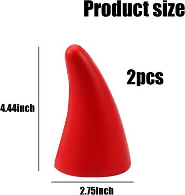 1 Pair 3D Devil Horn Car Helmet Stereo Bumper Hood Stickers Car Roof Decoration Halloween Bull Horn Ornaments Car Exterior Decor