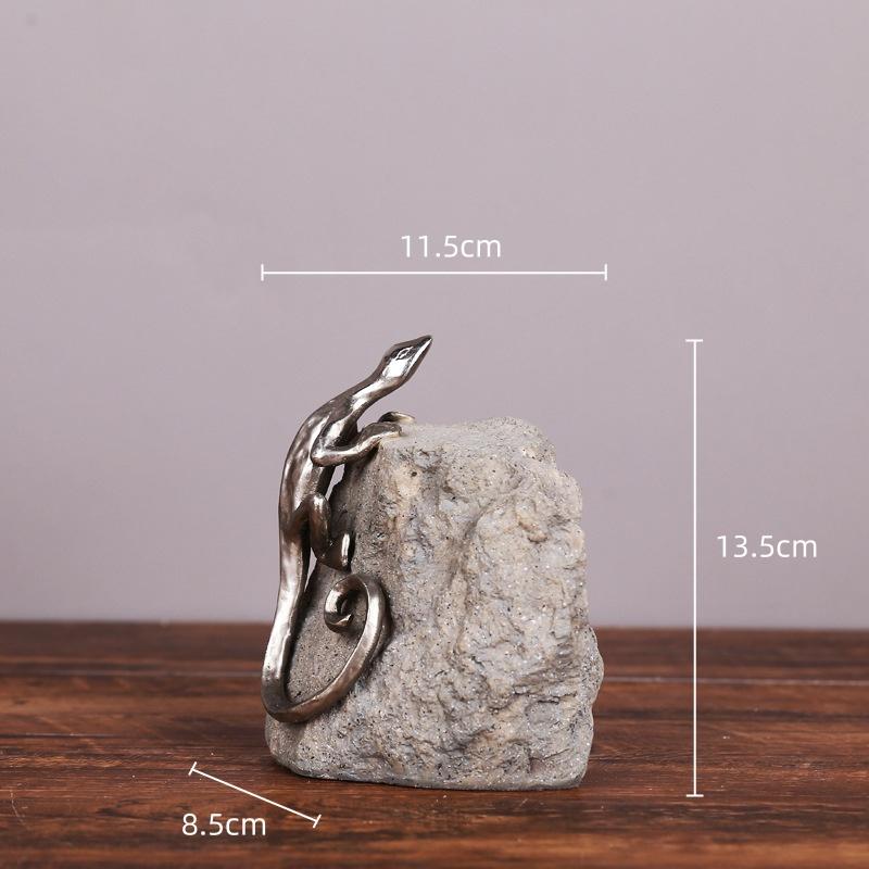 

Рукоділля з смоли Гекон Ящірка Штучна статуетка тварини Підсвічник Люстра Декоративні фігурки Аксесуари для декору дому