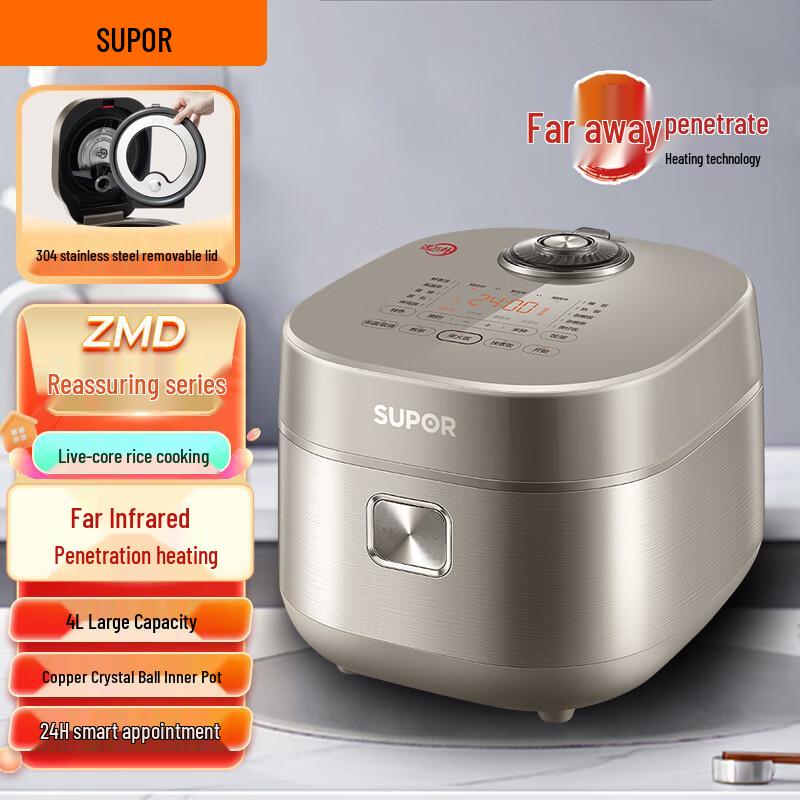 SUPOR ZMD Series IH Smart Rice Cooker with Spherical Pot CN plug (adapter included)