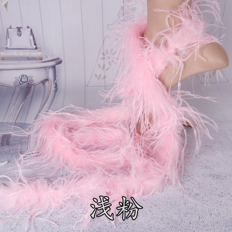 5 Layers Ostrich Top Encryption Thickened Feather Fleece Strip Catwalk Show Costume Decorative Ostrich Feather Strip