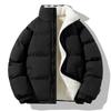 Winter Loose Couple Cotton Parkas Lamb Wool Fashion Coat Fleece Casual Men's Stand Collar Plush Thick Warm Bread Coat