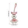 Adorable PU Leather Dog Keychain Pendant Collectible Charm Ornament for Teens Women Men Kids Animal Lovers Travel Bags