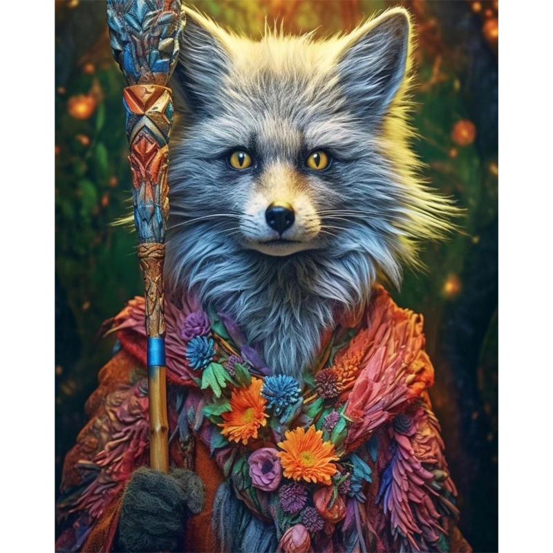 

Round Diamond 5D DIY Diamond Painting Foxman 3D Embroidery Cross Stitch Mosaic Decoration Gift 2x30cm