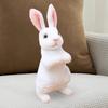 Cute Lovely Stuffed Animal Bunny Sleeping Cuddly Plush Doll Figurine Decorative for Party Bedroom