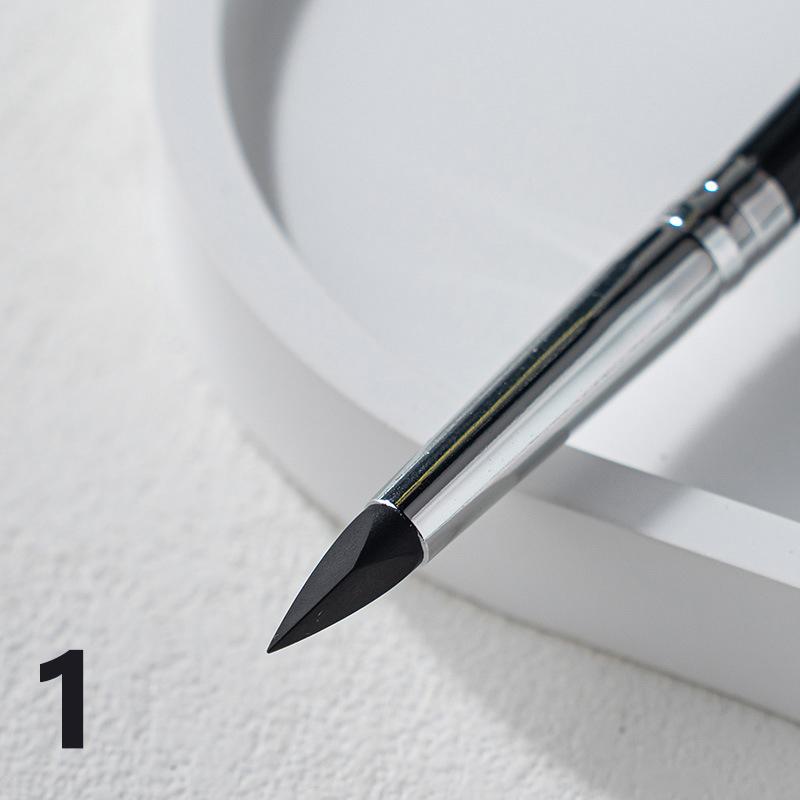 Black Silicone Eyeliner Brush Blade Multi-Purpose Eyebrow Lipstick Brushes Easy To Use Nail Painting Pen Eyes Shaping Makeup