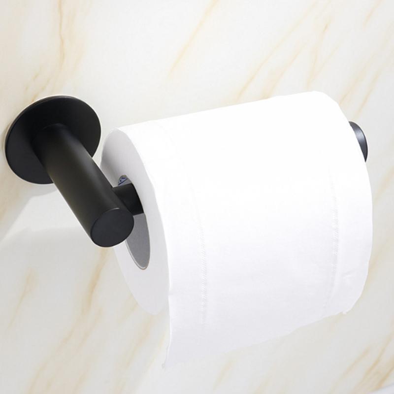 Toilet Wall Mount Toilet Paper Holder Stainless Steel Bathroom Kitchen Roll Paper Accessory Tissue Towel Accessories Holders