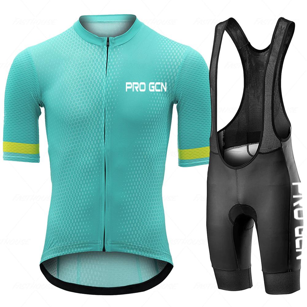 

PRO Gcn 2025 Летний Комплект Велоджерси Мужской с Коротким Рукавом Велоодежда для Горного Велосипеда Триатлон Велосипедная Одежда Футболки для MTB S