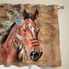 Horse Indian Feather Window Curtain Living Room Luxury Valance Curtain for Bedroom Home Kitchen Decor Curtain