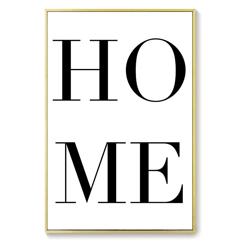 

Современный минимализм Декор для дома Настенная живопись Письмо Милый дом Черно-белое настенное искусство Постер и печать Семейная гостиная Декор Изображение без рамки 21*30cm No Frame