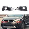 Classy-Car Front Bumper Lower Grille Fog Lamp Cover Car No Sensor Fog Light Cover For 4008 5008 GT Right