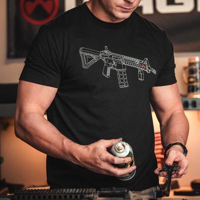 2025 Nieuwe Zomer Nieuw MAGPUL Basic Print Serie Ronde Hals Korte Mouw T-shirt Los en Comfortabel