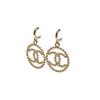 Chanel Metal Double C Round Earrings Women Earrings Gold AB7785-B07487-NG674