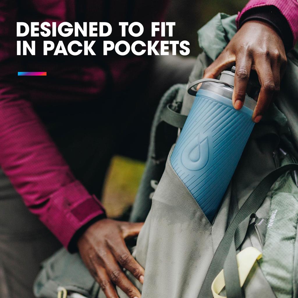 Hydrapak Flux Bottle 1L GF420 Tahoe Blue