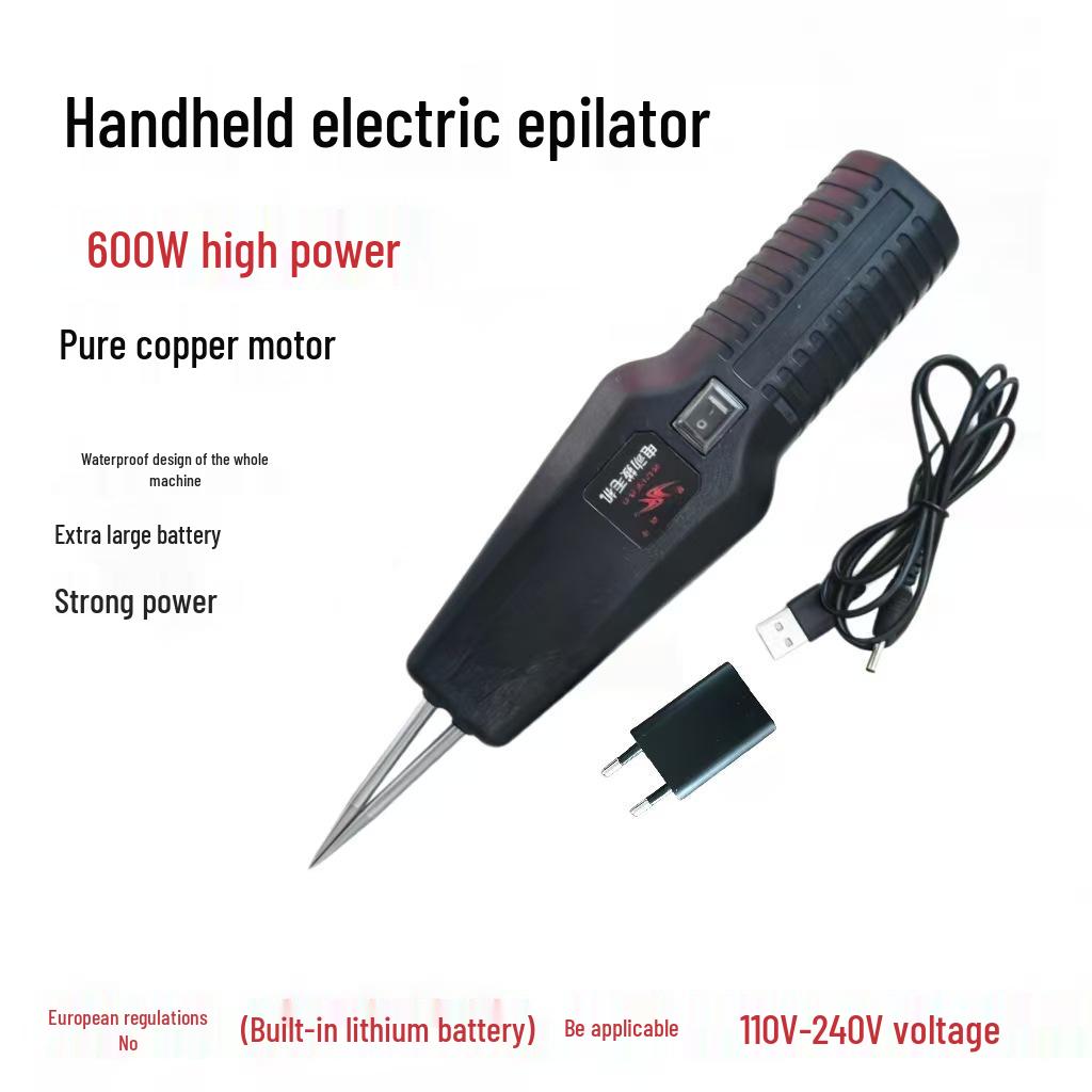 ""Elektrische Geflügelrupfmaschine""": Lithiumbatterie, Automatisch für Huhn, Ente und Gans - Europäischer Standard"