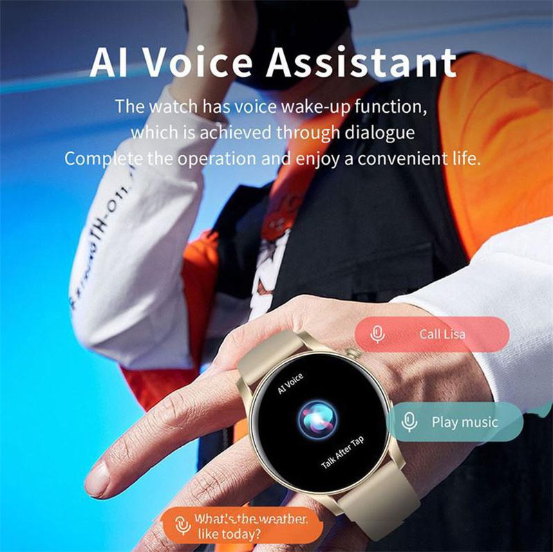 Mode Neues Multifunktions-Bluetooth-Sportarmband Smart Herzfrequenz AMOLED1.43" Blutsauerstoff Gesundheitsuhr Männer Frauen Sportarmband