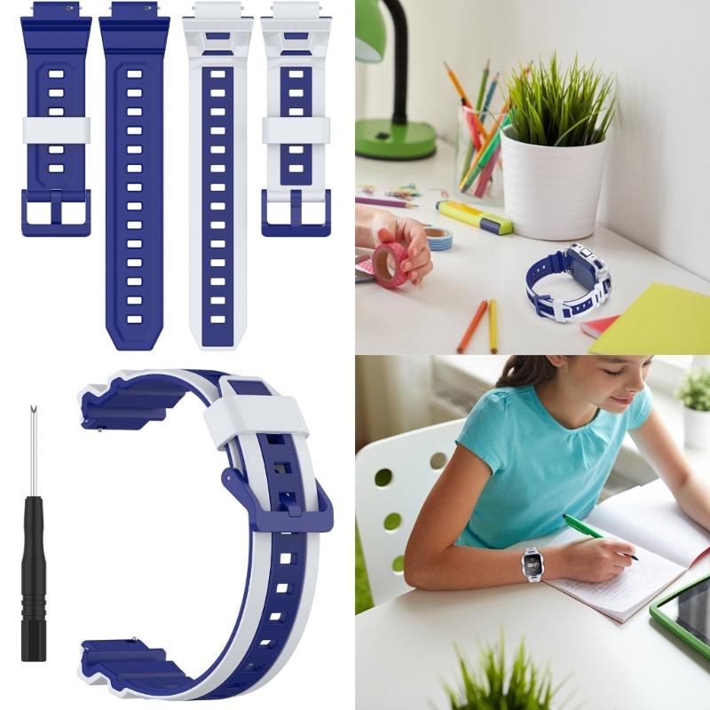 Soft Silicone Wriststrap Replacement Quick Release Bracelets Watch Silicone Band Breathable Belt Straps for Whizkid 2