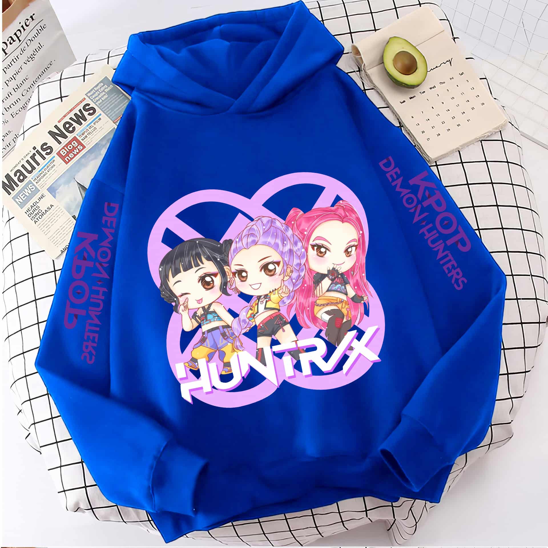 

Корейський K-Pop Мисливець на демонів Мультяшні Дівчата Хлопчик Теплий Дитячий Світшот з Капюшоном Модний Хвилястий Повсякденний Топ Повсякденний Одяг для Дівчаток 170cm