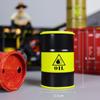 Iron Mini Oil Drum Model Chemistry Oil Drum Model Car Model Storage Box Desktop Decoration War Games Scene Model for Xmas Gifts