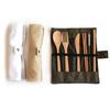 Reusable Bamboo Cutlery Set With Fork Spoon Knife Chopsticks Straw Outdoor Portable Travel Utensils