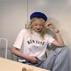 Women's 2024 Summer Slim Fit Letter Print Short-Sleeve Tee