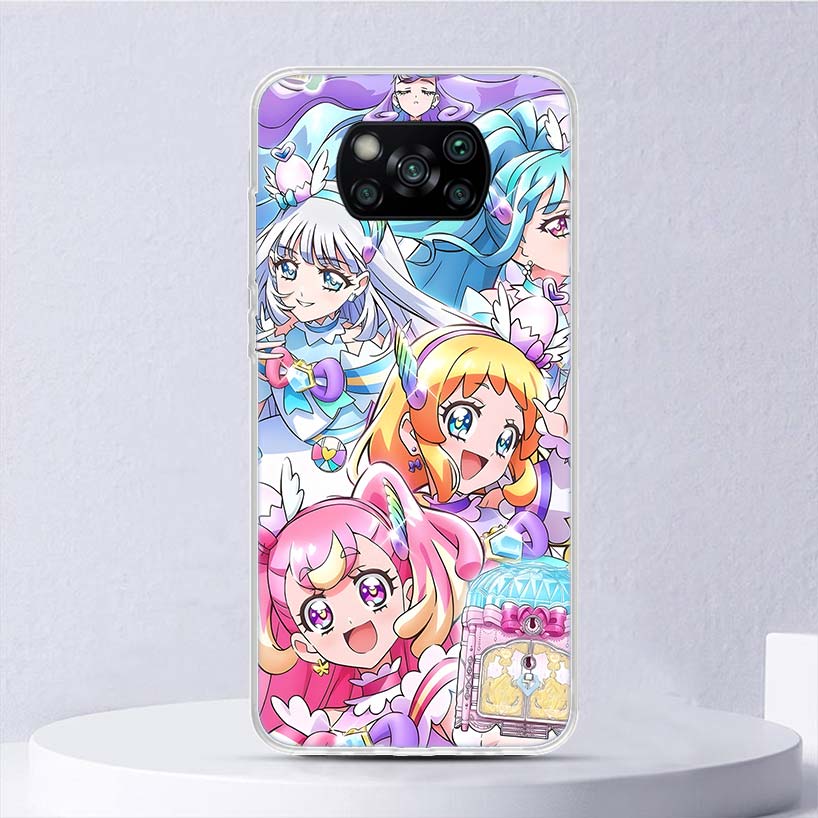 Pretty Cure Anime Soft Case For Xiaomi Poco X7 X6 X5 X4 X3 Nfc F7 Ultra F6 F5 Pro Phone Cover F4 Gt F3 M5S M4 M3 M5 M6 Coque