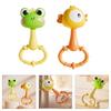 Cartoon Rattle Toy With Rustling Sound Effects ABS Plastic Teething Rattle For Infant Toddler Fine Motor Skill Training