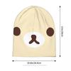 Rilakkuma Relax Bear Skullies Beanies Caps Big Face Thin Hat Autumn Spring Bonnet Hats Men Womens Street Ski Cap