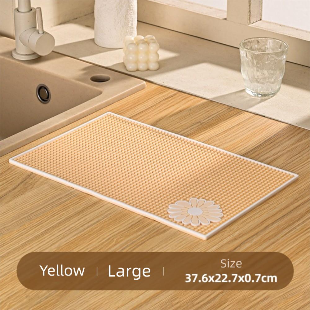Foldable Kitchen Drain Mat Quick-drying Silicone Bar Mat New Drain Pad