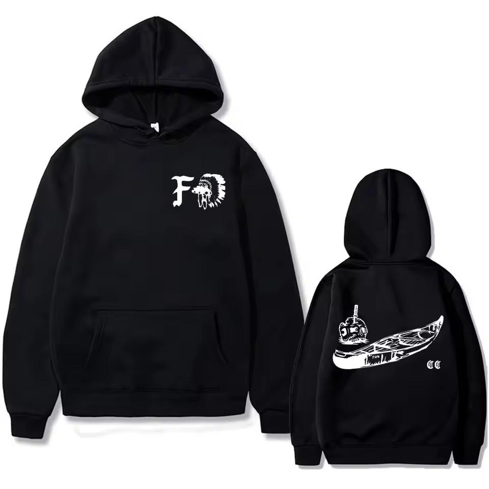 Forward Observations Group Hoodie Death Skeleton Satan Men Graphic Hooded Sweatshirts Gothic Clothes Harajuku Streetwear