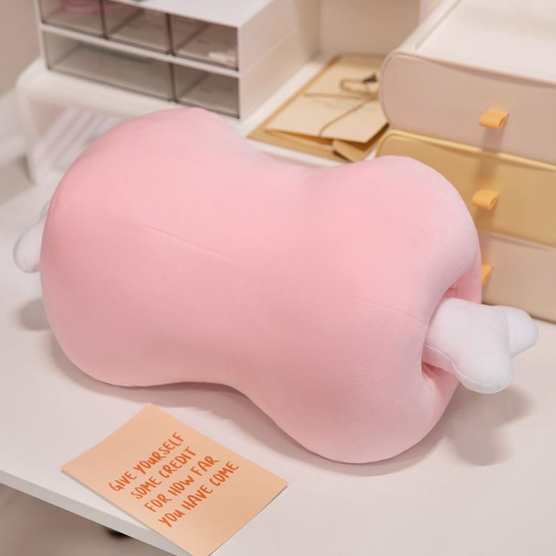 Plush toy throw pillow nap pillow doll cushion removable meat bone pillow animation