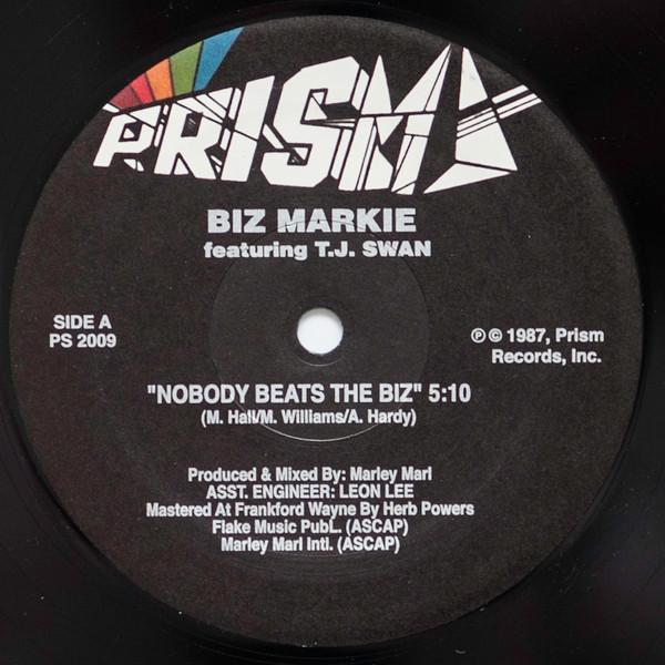 12inch Record BIZ MARKIE TJ SWAN Nobody Beats The Biz PS2009 Prism 1987 US Rap HipHopRB Used