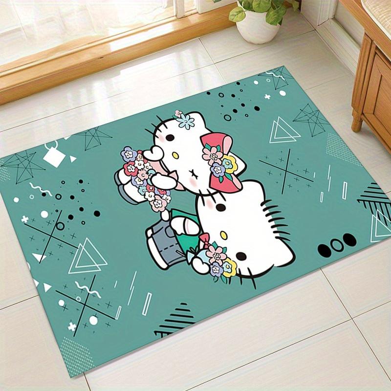 

1 шт. Коврик с цветочным букетом Hello Kitty - Милый декор для дома | Офисный ковер | Коврик для улицы | Идея для подарка Ideaz128 60cm by 90cm