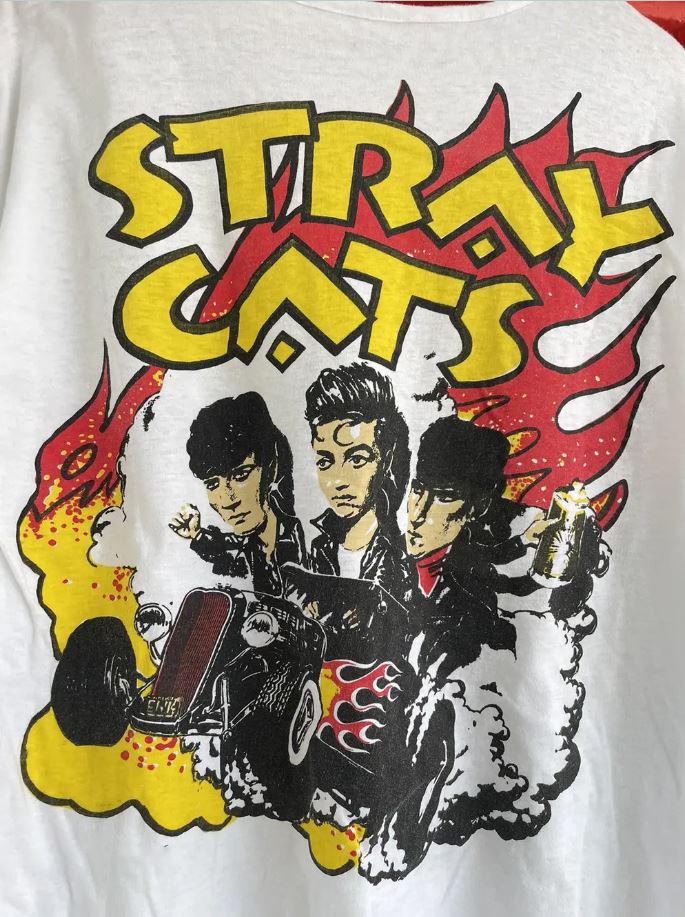 Stray Cats Rock Band Tour Album Short Tee Cotton Unisex Shirt MC024 Unisex T-Shirt