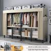 No-Assembly Wardrobe with Drawers: Foldable and Durable for Bedroom or Rental Room