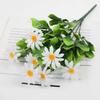 Artificial Flower Bouquet 7 Fork Realistic Fake Silk Flower Branch Home Office Indoor Outdoor Garden Faux Bloom Decoration