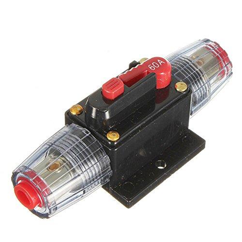 

zmart DC12V 60A Автоматический выключатель 8 AWG Автомобильный Грузовой Аудио Сбрасываемый Предохранитель Защита от Перегрузки Усилителя Держатель Предохранителя Автомобильный Выключатель 8 AWG Проводка Авто