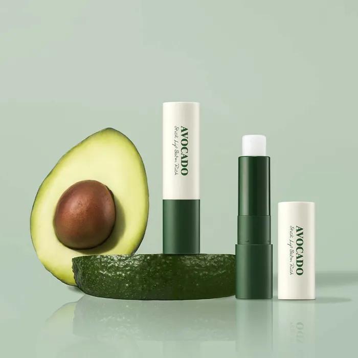[1+1] Avocado Stick Lip Balm + Avocado & Olive Lip Balm