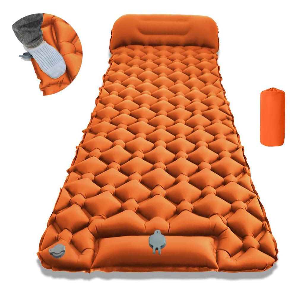 LT-88 Foot Pump Inflatable Ultra-light TPU Sleeping Pad for Camping & Outdoors