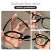 Minimalist High End Black Frame Large Frame Round Face Myopia Anti Blue Light Prescription Glasses for Man Optical Progressive