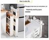 Ultra-Slim Gap Storage Rack for Kitchen, Bathroom, Fridge, Wall Corner, Bedside, and Living Room.