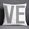 Double Sided Geometric Pillow Cover Minimalist Theme Party Decoration with Gray White Design for Modern Events