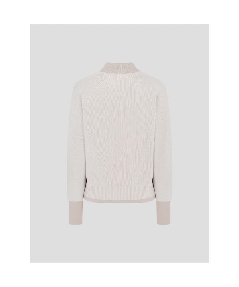 BEANPOLE GOLF [B_Under] Women'S Knit Hybrid Full-Zip Cardigan - Beige (Bj6151L01A)
