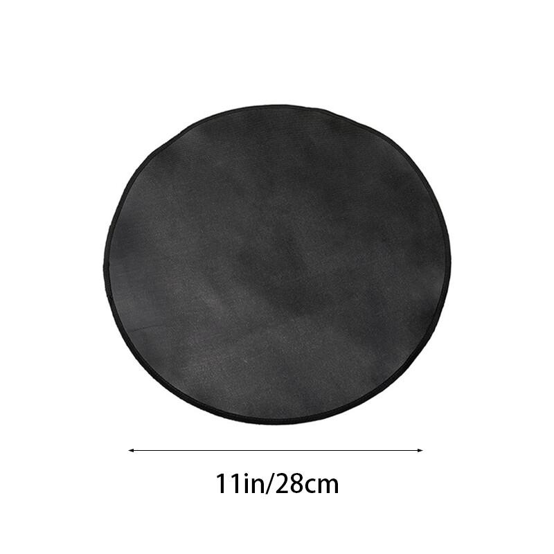 מחצלת עגולה חסינת אש רב-תכליתית חיצונית מצופה סיליקון נוזלי מחצלת למדורת גחלים מחצלת מגן לכירים עמידה בשמן משטח ברביקיו