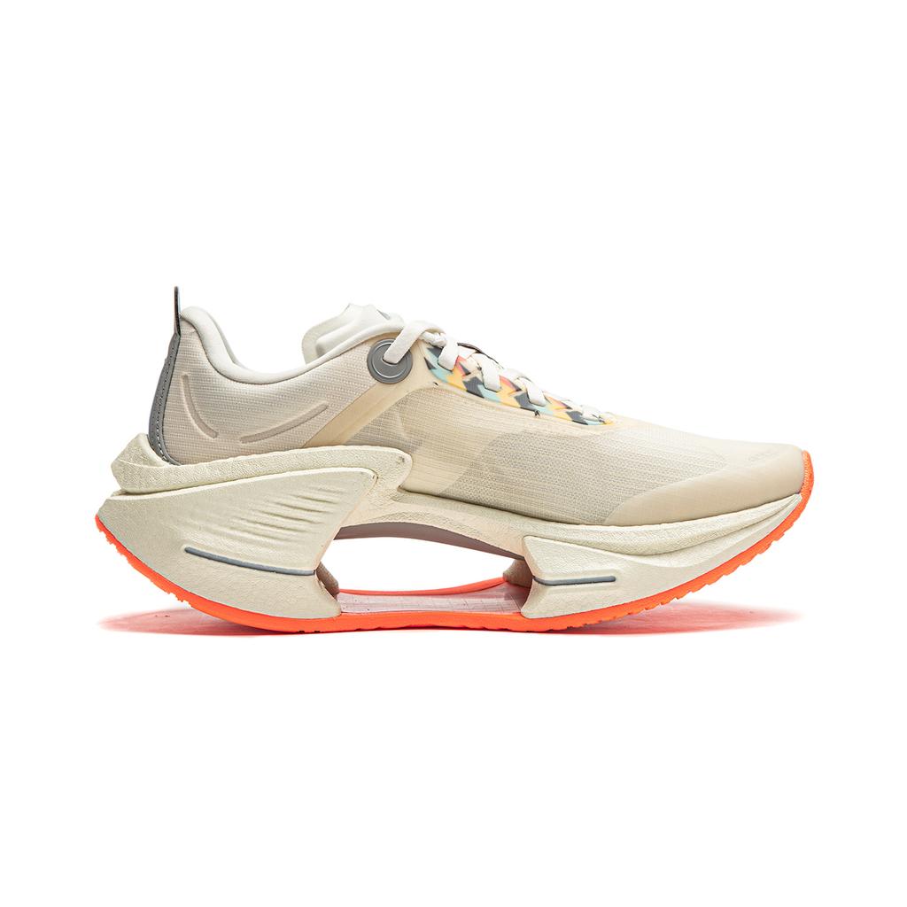 Li Ning Absolute Shadow 3 Essential Technology Professional Racing Training Running Shoes Women Sneakers Off-White ARRU006-1