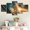 5 Pieces Canvas Wall Arts Poster Paitning Nature Ocean Waves Sunset Wallpaper Modern Home Decor Picture Printing Mural Artwork