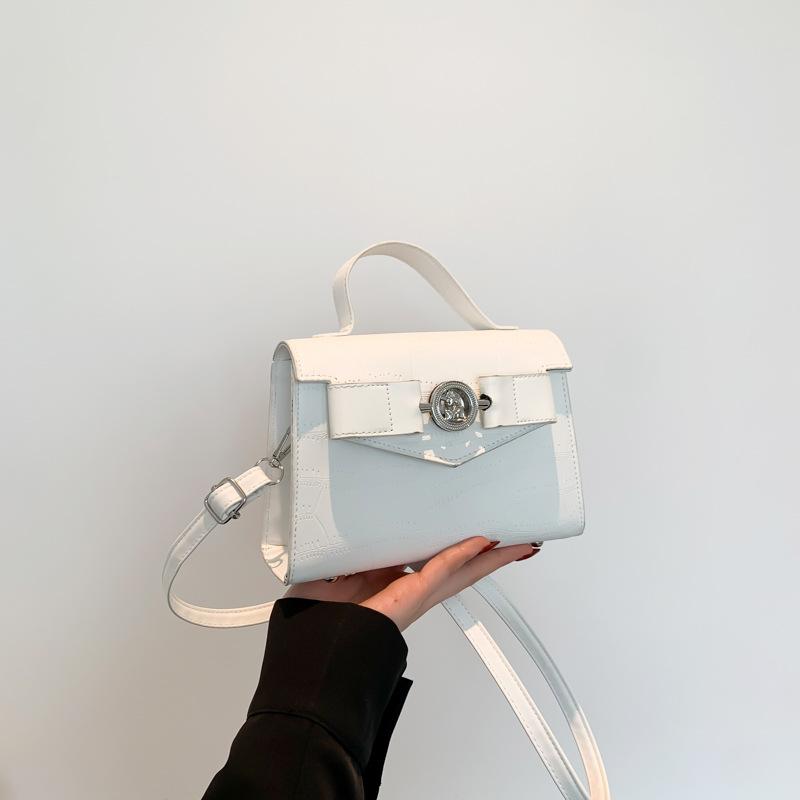 Spring New Women's Shoulder Bag Solid Color Simple New Oblique Cross Bag Women's Bag High-value Small Square Bag