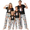 Family Matching Halloween Printed Pajama Set Short Sleeve Top and Pants for All Ages