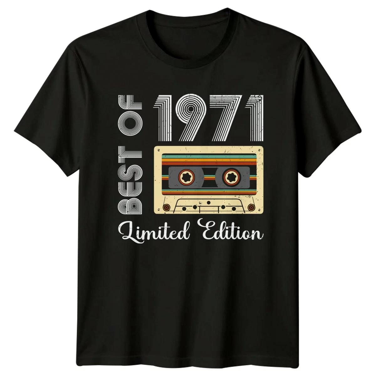 Best Of 1971 Limited T-Shirt Cassette Tape 55th Birthday Gift For Him And Her XXXXL